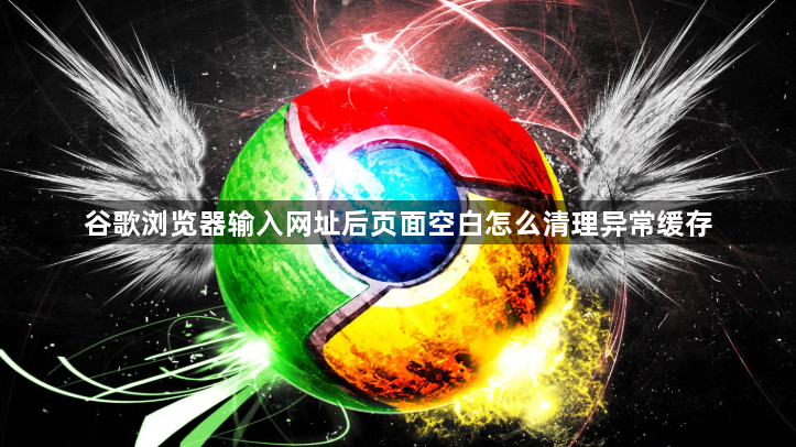 谷歌浏览器输入网址后页面空白怎么清理异常缓存1
