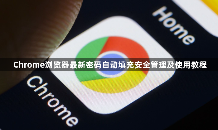 Chrome浏览器最新密码自动填充安全管理及使用教程1