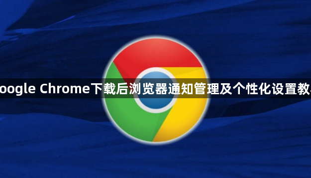 google Chrome下载后浏览器通知管理及个性化设置教程1