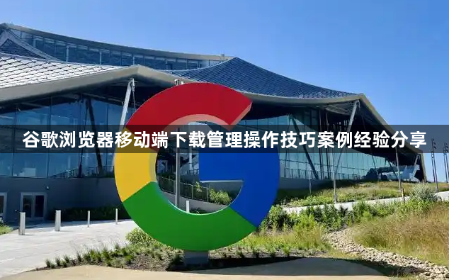 谷歌浏览器移动端下载管理操作技巧案例经验分享1