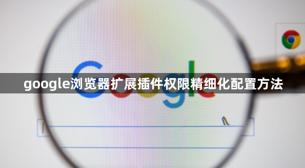 google浏览器扩展插件权限精细化配置方法1