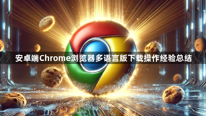 安卓端Chrome浏览器多语言版下载操作经验总结1