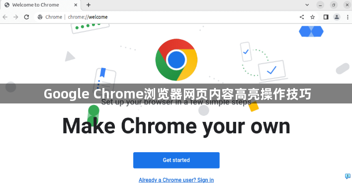 Google Chrome浏览器网页内容高亮操作技巧1