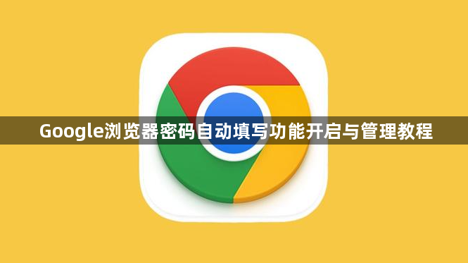 Google浏览器密码自动填写功能开启与管理教程1