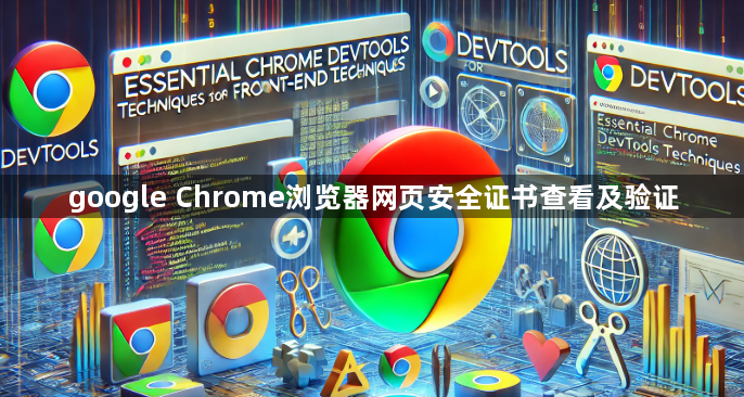 google Chrome浏览器网页安全证书查看及验证1
