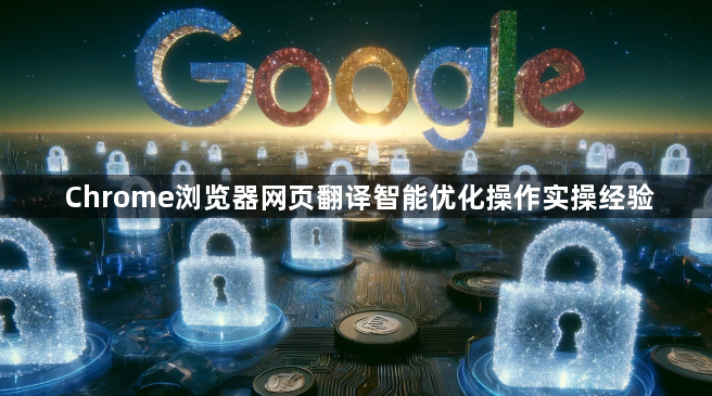 Chrome浏览器网页翻译智能优化操作实操经验1