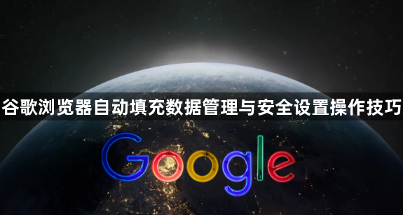 谷歌浏览器自动填充数据管理与安全设置操作技巧1