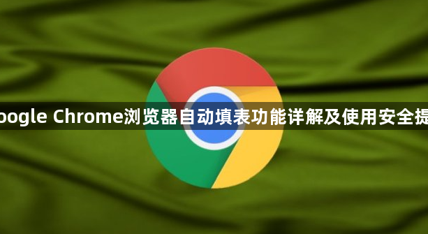 Google Chrome浏览器自动填表功能详解及使用安全提示1