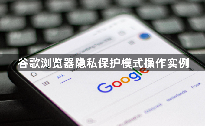 谷歌浏览器隐私保护模式操作实例1