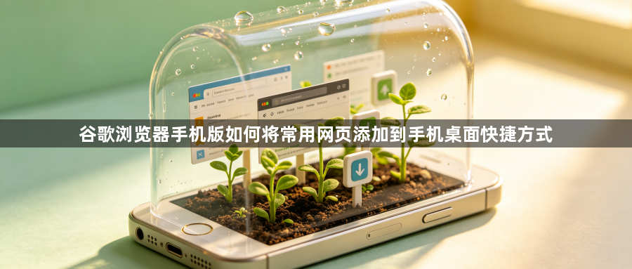 谷歌浏览器手机版如何将常用网页添加到手机桌面快捷方式1
