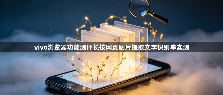 vivo浏览器功能测评长按网页图片提取文字识别率实测1