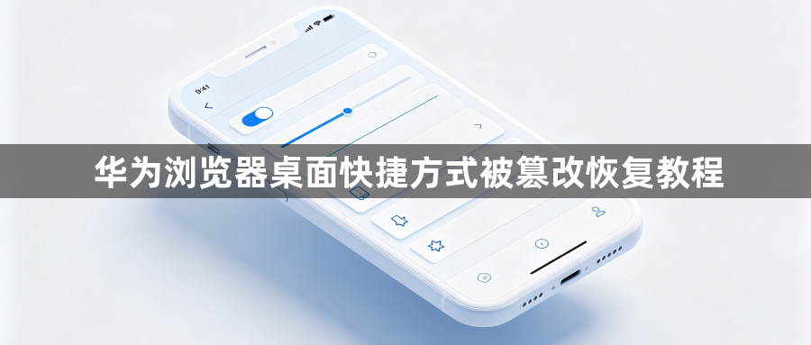 华为浏览器桌面快捷方式被篡改恢复教程1