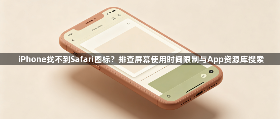 iPhone找不到Safari图标?排查屏幕使用时间限制与App资源库搜索1