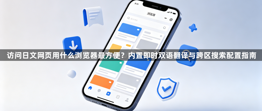 访问日文网页用什么浏览器最方便？内置即时双语翻译与跨区搜索配置指南1