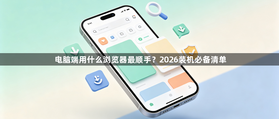 电脑端用什么浏览器最顺手?2026装机必备清单1