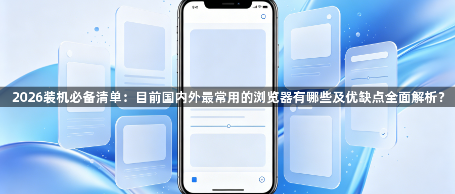 2026装机必备清单:目前国内外最常用的浏览器有哪些及优缺点全面解析?1