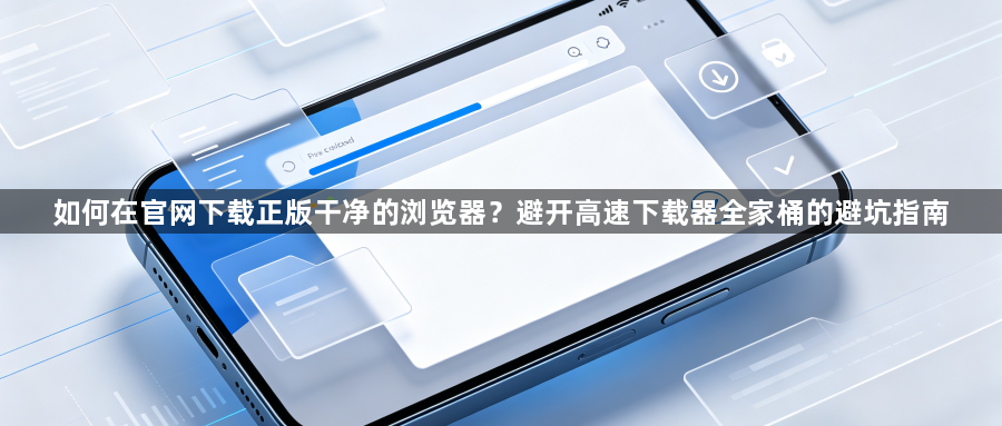 如何在官网下载正版干净的浏览器？避开高速下载器全家桶的避坑指南1