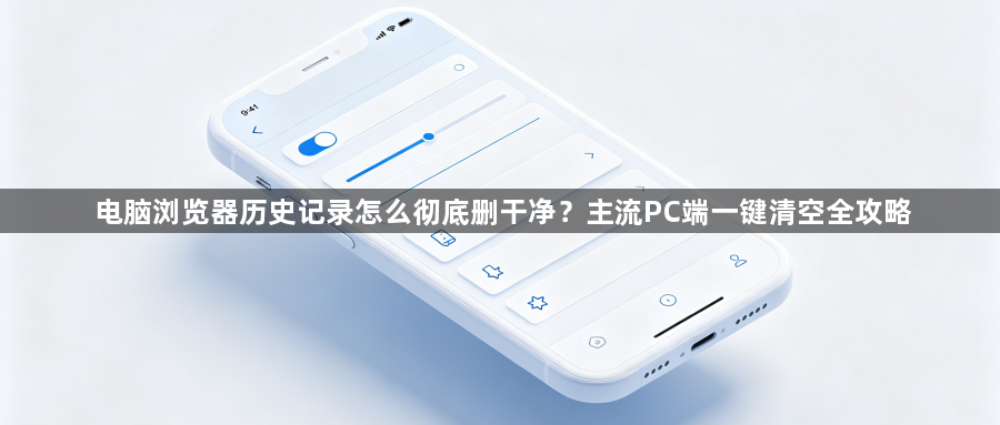 电脑浏览器历史记录怎么彻底删干净?主流PC端一键清空全攻略1