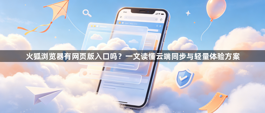 火狐浏览器有网页版入口吗?一文读懂云端同步与轻量体验方案1