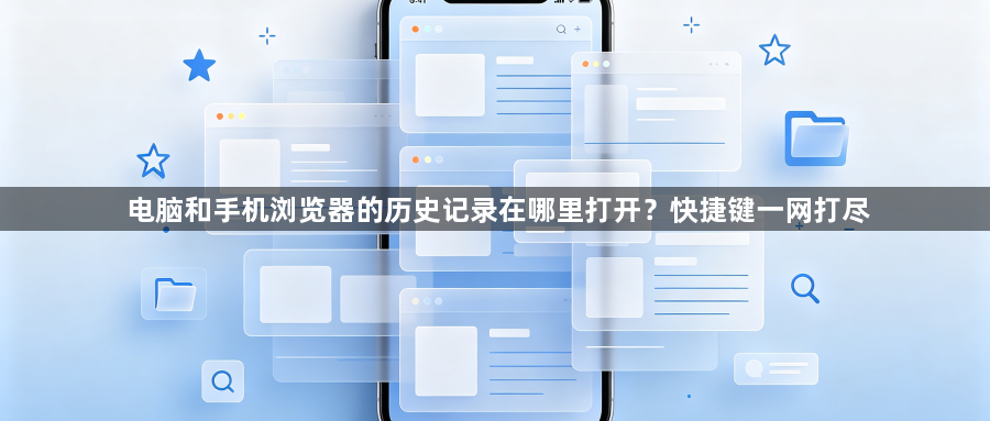 电脑和手机浏览器的历史记录在哪里打开？快捷键一网打尽1