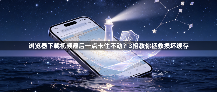 浏览器下载视频最后一点卡住不动？3招教你拯救损坏缓存1