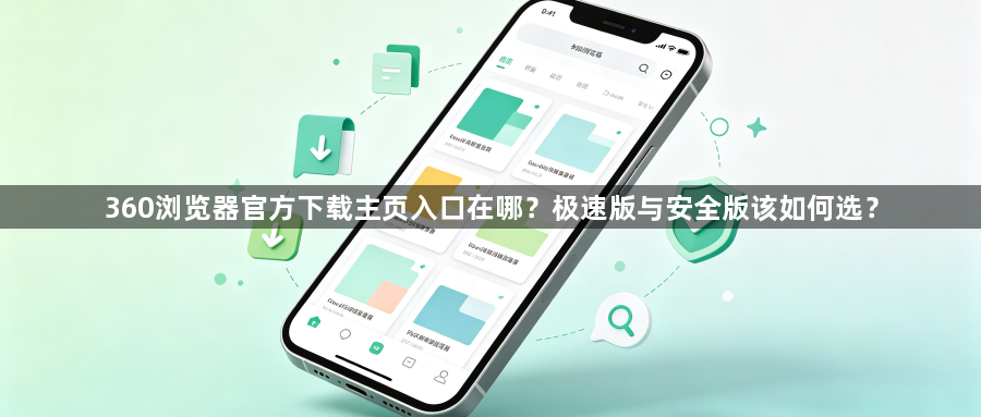 360浏览器官方下载主页入口在哪？极速版与安全版该如何选？1