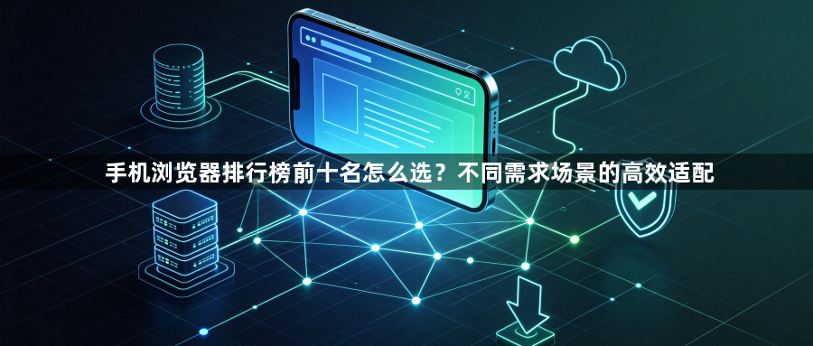 手机浏览器排行榜前十名怎么选？不同需求场景的高效适配1