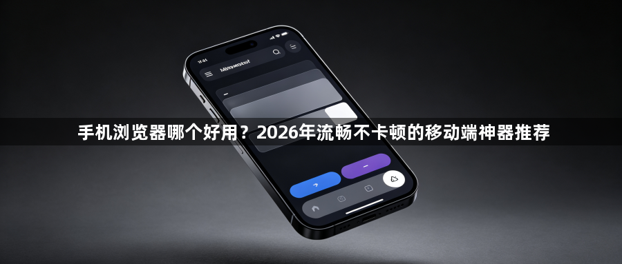 手机浏览器哪个好用？2026年流畅不卡顿的移动端神器推荐1