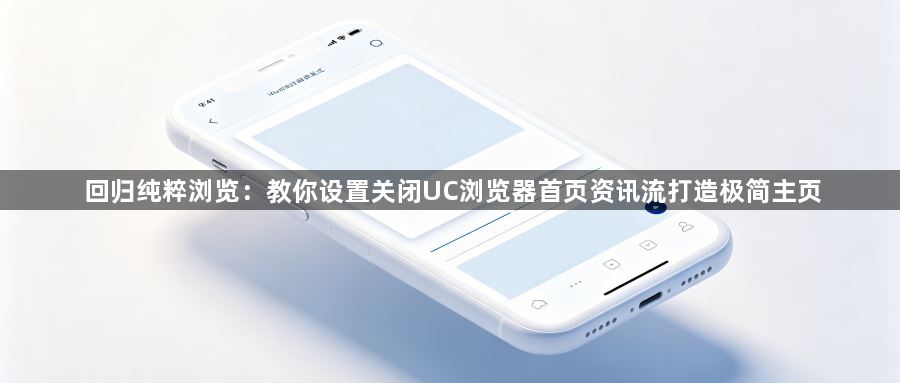 回归纯粹浏览：教你设置关闭UC浏览器首页资讯流打造极简主页1