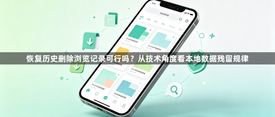 恢复历史删除浏览记录可行吗？从技术角度看本地数据残留规律1