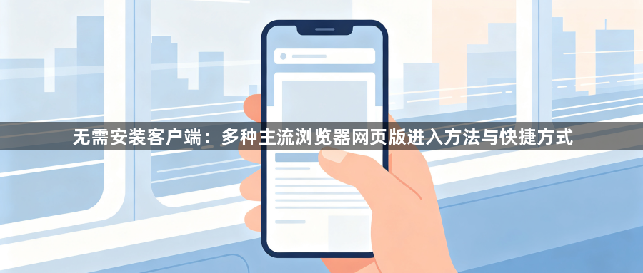 无需安装客户端：多种主流浏览器网页版进入方法与快捷方式1