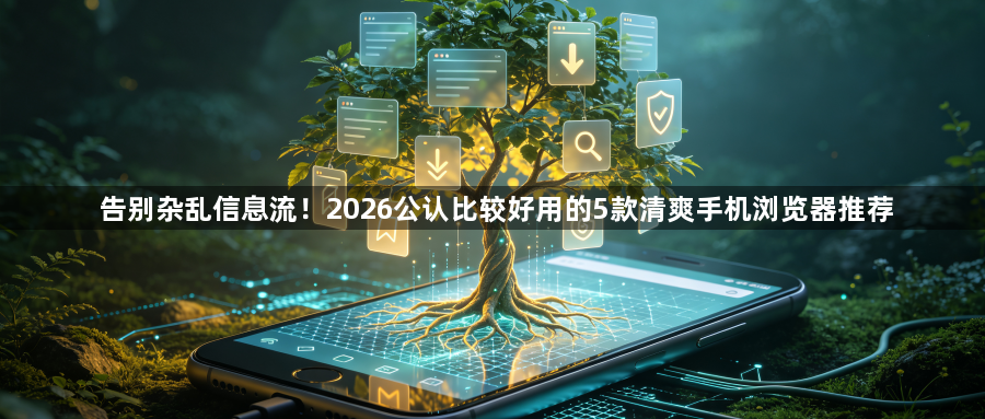 告别杂乱信息流！2026公认比较好用的5款清爽手机浏览器推荐1